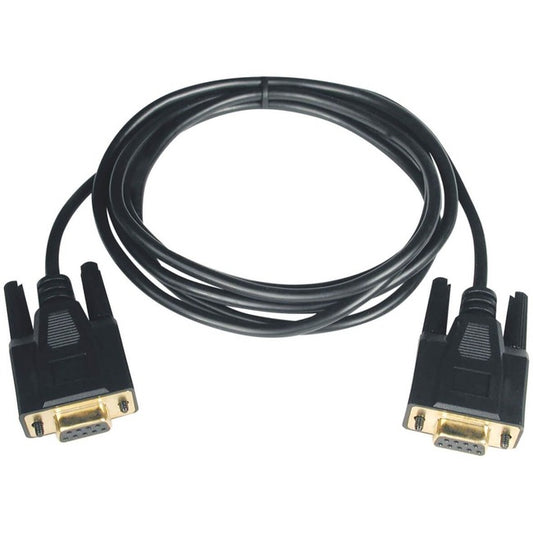Tripp Lite 10ft Null Modem Serial RS232 Cable Adapter DB9 Female / Female