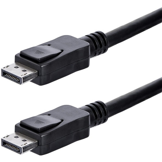 StarTech.com 1ft (30cm) DisplayPort 1.2 Cable, 4K x 2K UHD VESA Certified DisplayPort Cable, Short DP Cable/Cord for Monitor, w/ Latches