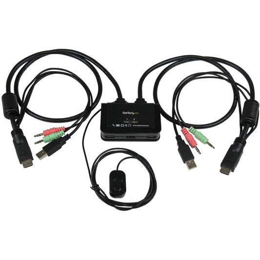 2 Port HDMI Cable KVM Switch