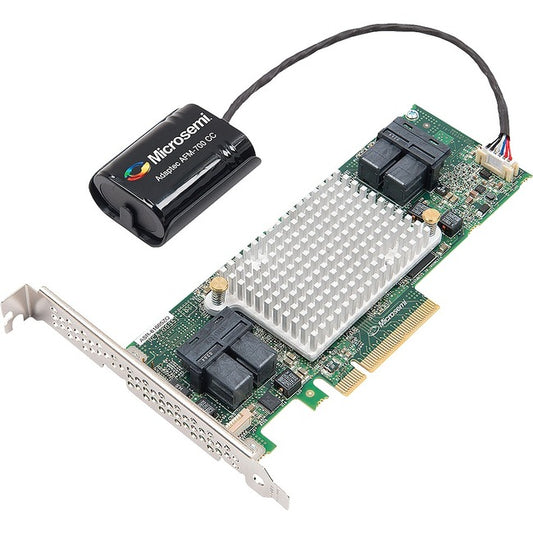 Microchip Adaptec 81605ZQ 12Gbps PCIe Gen 3 SAS/SATA RAID Adapter - maxCache 3.0