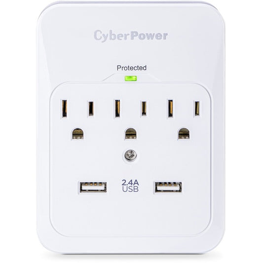 CyberPower CSP300WUR1 Professional 3 - Outlet Surge with 600 J