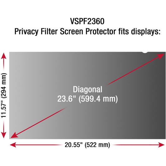 23.6" Privacy Filter Screen