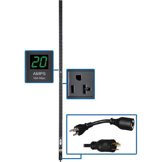 Tripp Lite PDU Metered 120V 20A 5-15/20R 36 Outlet L5-20P 72" Height 0URM