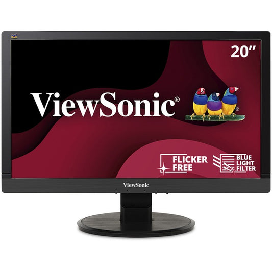 ViewSonic VA2055SA 20" 1080p LED Monitor with VGA and Enhanced Viewing Comfort
