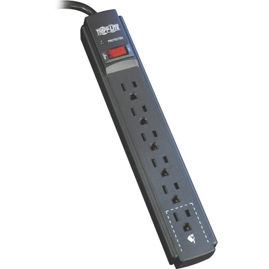 Surge 6 Outlet 15' Cord Black