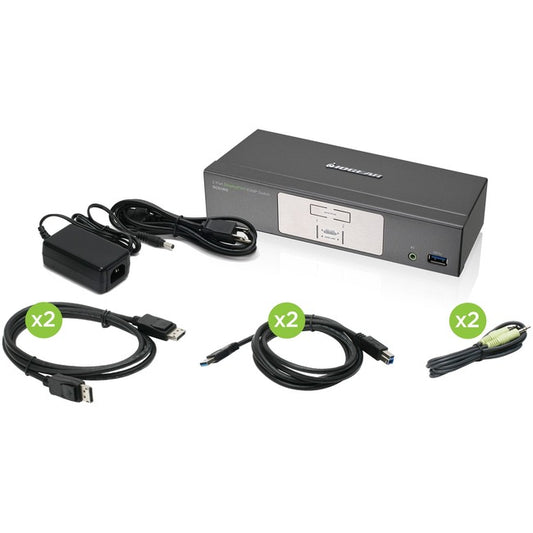 2Port DP KVMP w USB Hub