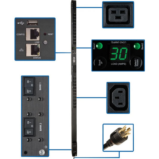 PDU Switched 20 C13 4 C19 LX