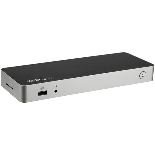 StarTech.com USB C Dock - Compatible with Windows / macOS - Supports Triple 4K Ultra HD Monitors