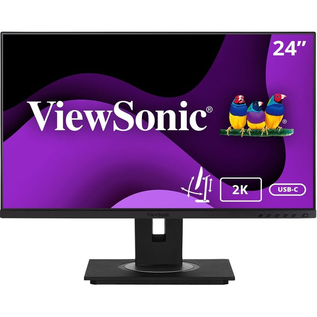 ViewSonic VG2455-2K 24" 1440p Ergonomic 40-Degree Tilt IPS Monitor with USB C