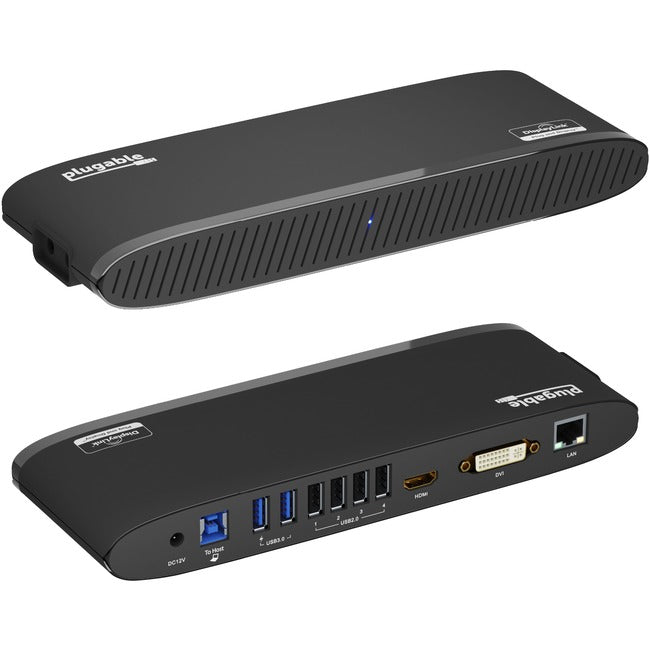 Plugable USB 3.0 Universal Laptop Docking Station for Windows and Mac