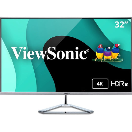 ViewSonic VX3276-4K-MHD 32" 4K UHD Thin-Bezel Monitor with HDMI, DP, and Mini DP