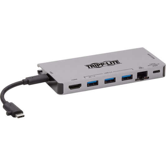 Tripp Lite USB C Docking Station USB Hub 4k HDMI Gbe SD Card Reader PD Charging USB Type C