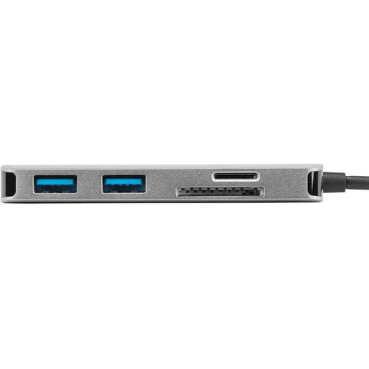 Targus USB-C Multi-Port Single Video Adapter and Card Reader with 100W PD Pass-Thru