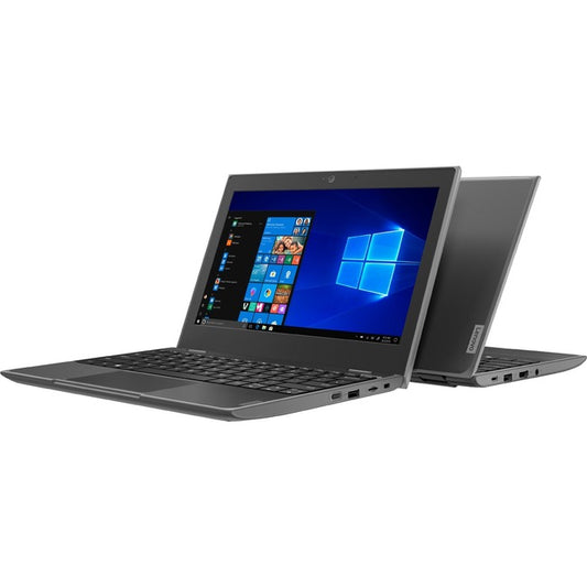 Lenovo 100e Windows 2nd Gen 82GJ0004US 11.6" Netbook - HD - 1366 x 768 - AMD 3015e Dual-core (2 Core) 1.20 GHz - 4 GB Total RAM - 64 GB Flash Memory - Black