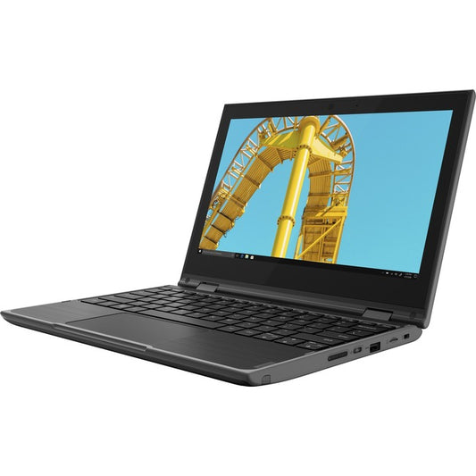Lenovo 300e Windows 2nd Gen 82GK000KUS 11.6" Touchscreen Netbook - HD - 1366 x 768 - AMD 3015e Dual-core (2 Core) 1.20 GHz - 4 GB Total RAM - 64 GB Flash Memory - Black