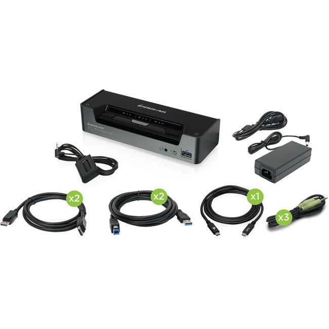 3 Port 4K USB C DP KVMP