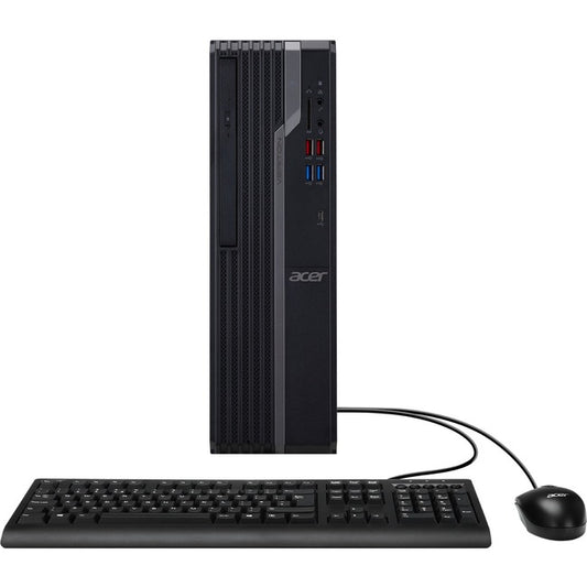 Acer Veriton X4680G VX4680G-I71170S1 Desktop Computer - Intel Core i7 11th Gen i7-11700 Octa-core (8 Core) 2.50 GHz - 8 GB RAM DDR4 SDRAM - 256 GB PCI Express SSD - Black