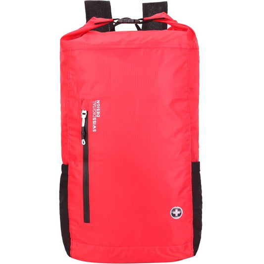 Swissdigital Design Goose SD1594-42 Carrying Case (Backpack) for 16" Apple iPad Notebook, MacBook Pro - Red