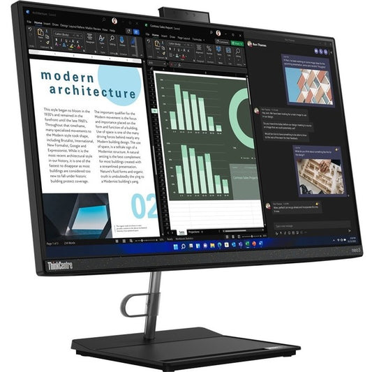Lenovo ThinkCentre Neo 30a 12B000A7US All-in-One Computer - Intel Core i3 12th Gen i3-1220P Deca-core (10 Core) - 8 GB RAM DDR4 SDRAM - 256 GB NVMe M.2 PCI Express PCI Express NVMe 3.0 x4 SSD - 23.8" Full HD 1920 x 1080 - Desktop - Raven Black