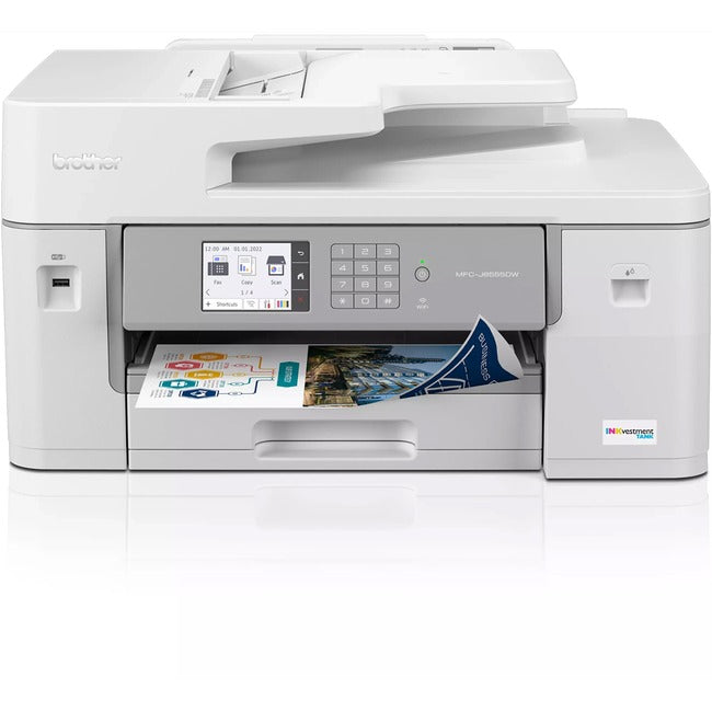 Brother INKvestment Tank MFC-J6555DW Wireless Inkjet Multifunction Printer - Color