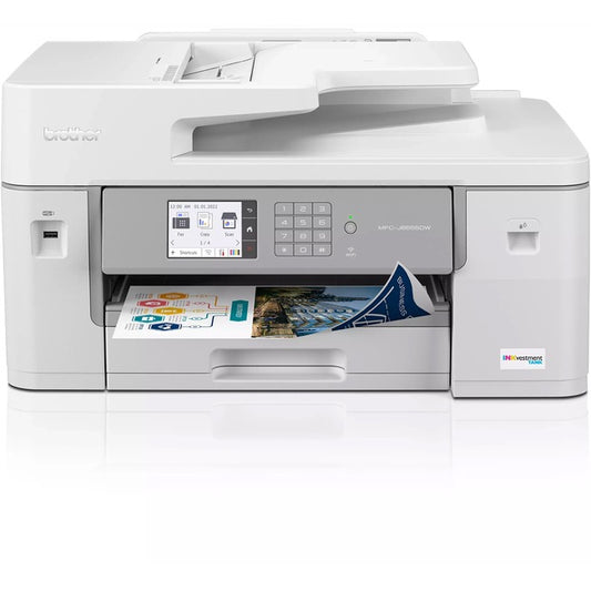 Brother INKvestment Tank MFC-J6555DW Wireless Inkjet Multifunction Printer - Color