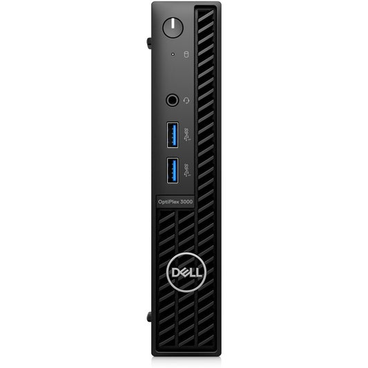 Dell OptiPlex 3000 Desktop Computer - Intel Core i5 12th Gen i5-12500T Hexa-core (6 Core) 2 GHz - 16 GB RAM DDR4 SDRAM - 512 GB M.2 PCI Express NVMe 3.0 x4 SSD - Micro PC - Black -TMY7D