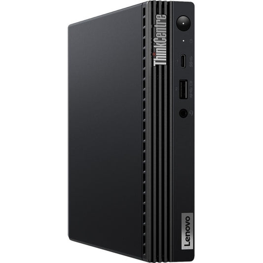 Lenovo ThinkCentre M70q Gen 3 11T300A9US Desktop Computer - Intel Core i5 12th Gen i5-12400T Hexa-core (6 Core) 1.80 GHz - 16 GB RAM DDR4 SDRAM - 256 GB NVMe M.2 PCI Express PCI Express NVMe 4.0 SSD - Tiny - Black